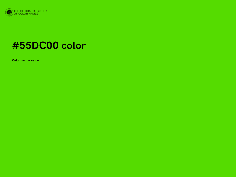 #55DC00 color image