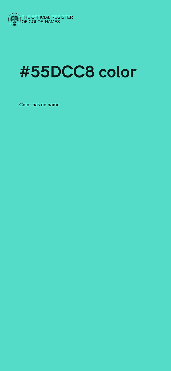 #55DCC8 color image