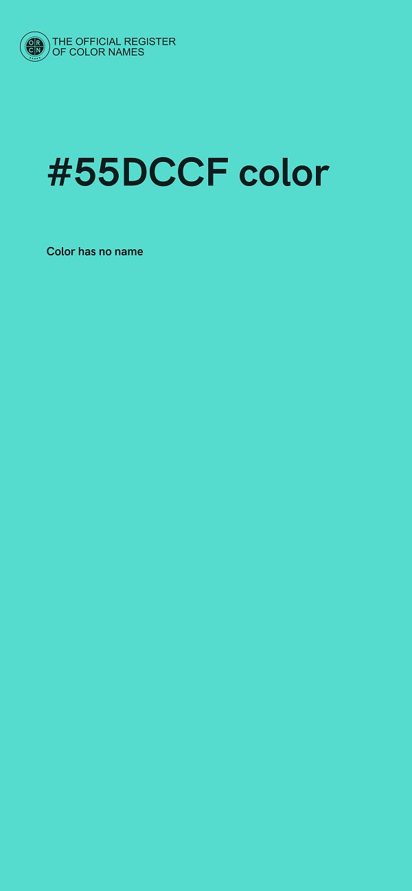 #55DCCF color image