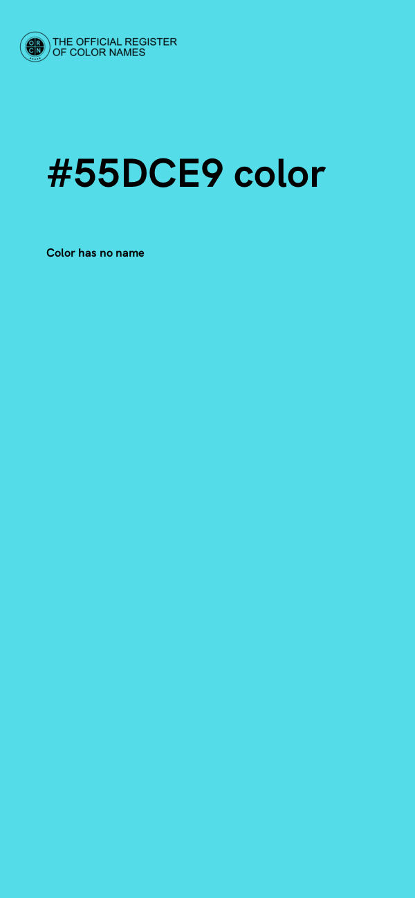 #55DCE9 color image
