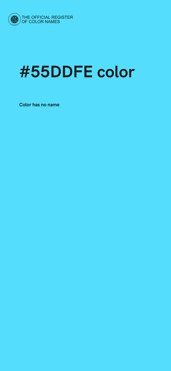 #55DDFE color image