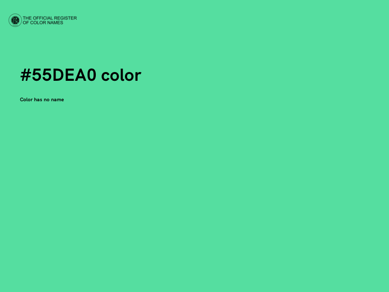 #55DEA0 color image