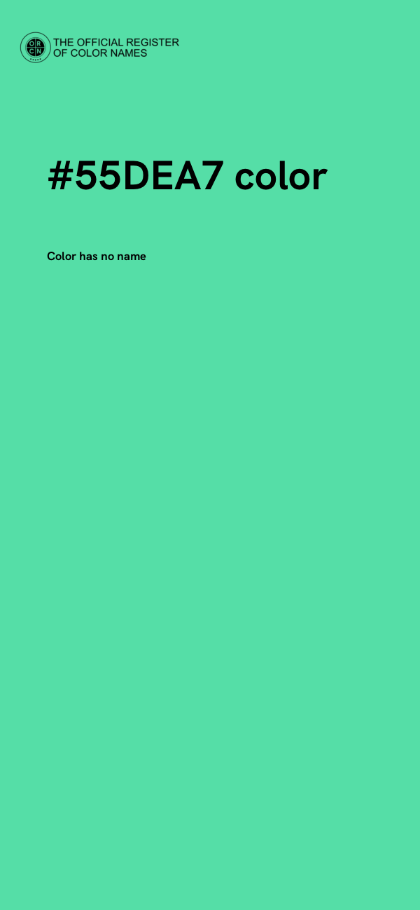 #55DEA7 color image