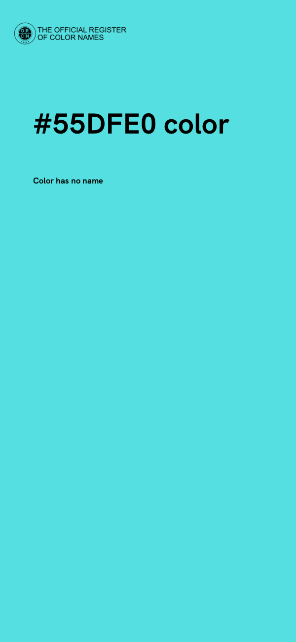 #55DFE0 color image