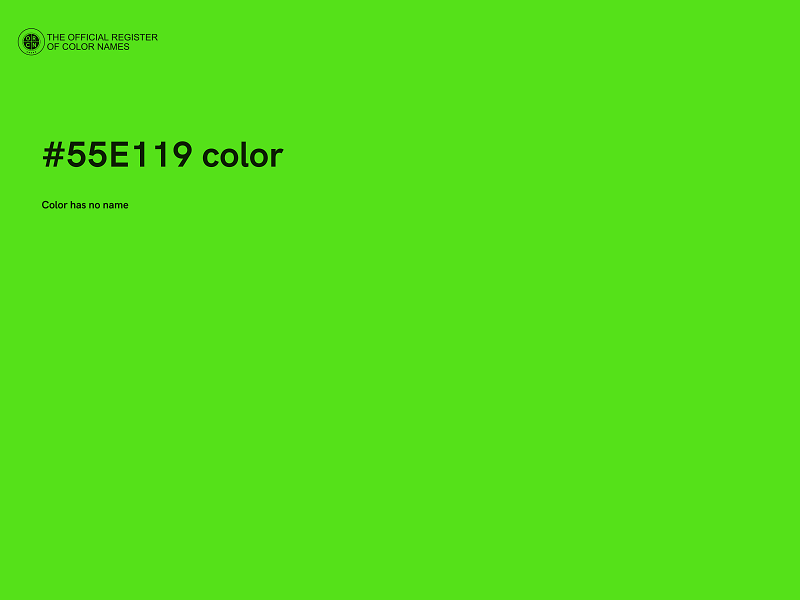 #55E119 color image