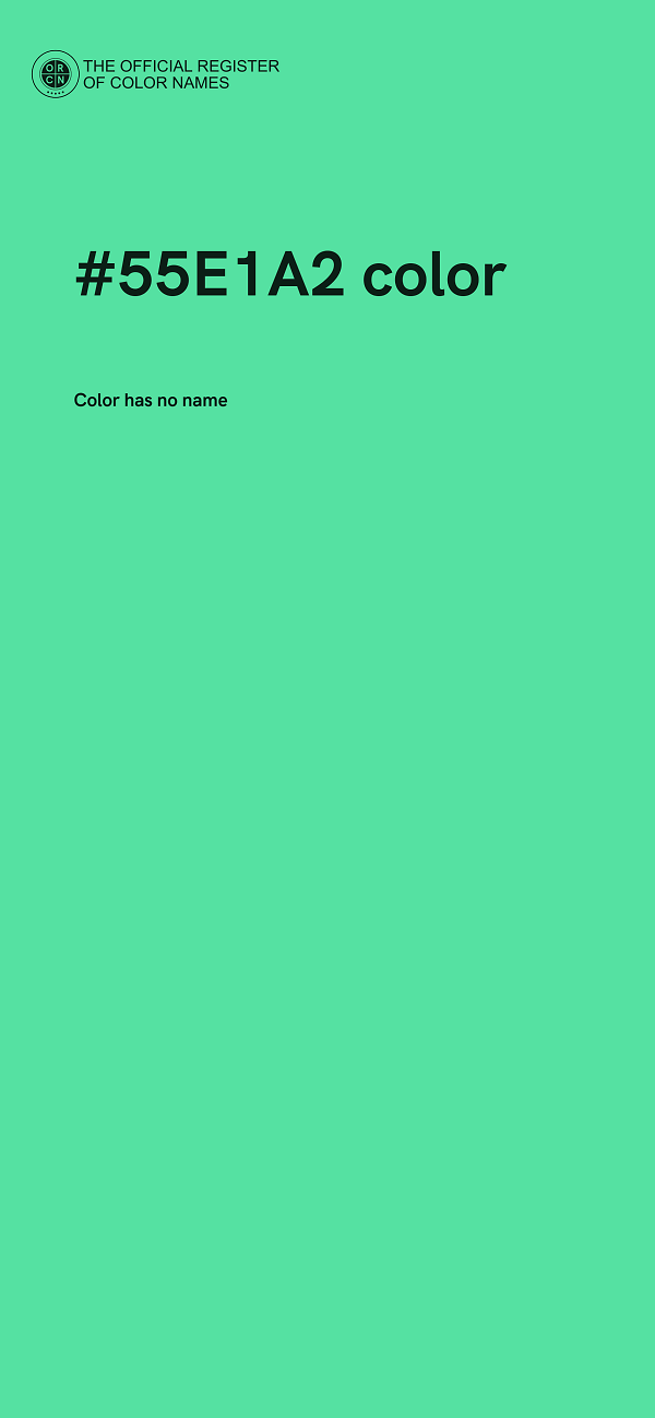 #55E1A2 color image