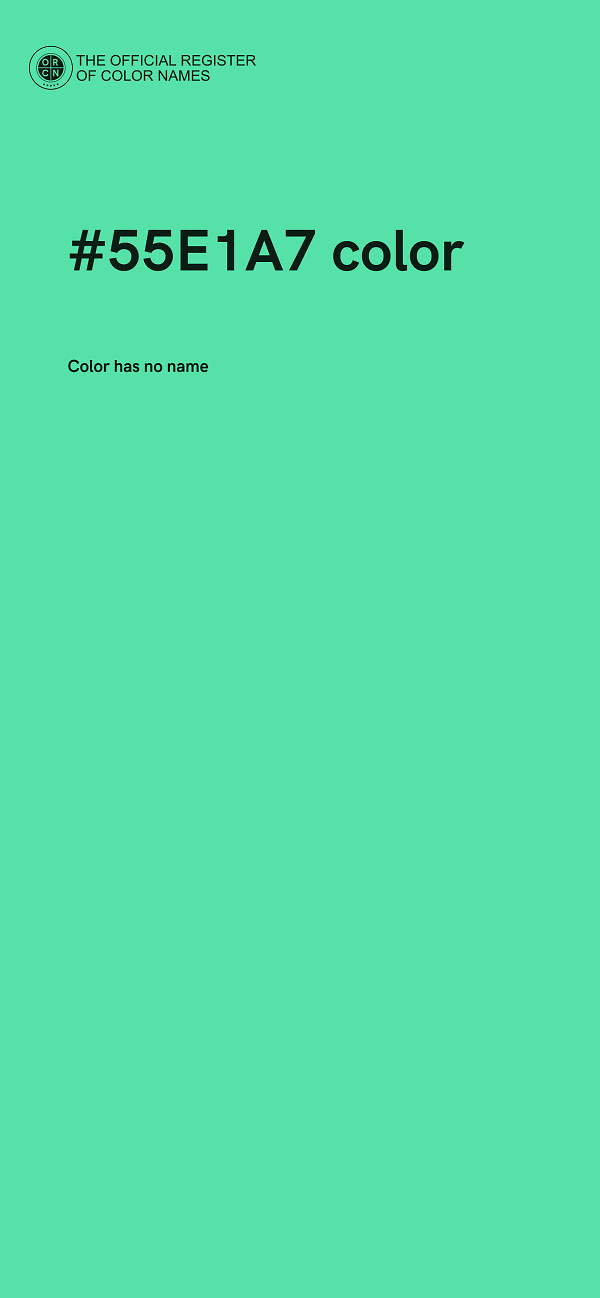 #55E1A7 color image