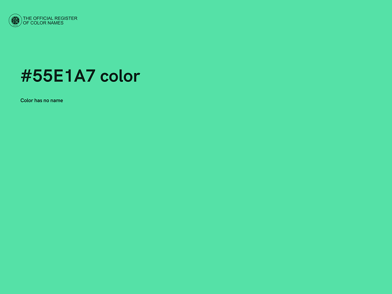 #55E1A7 color image