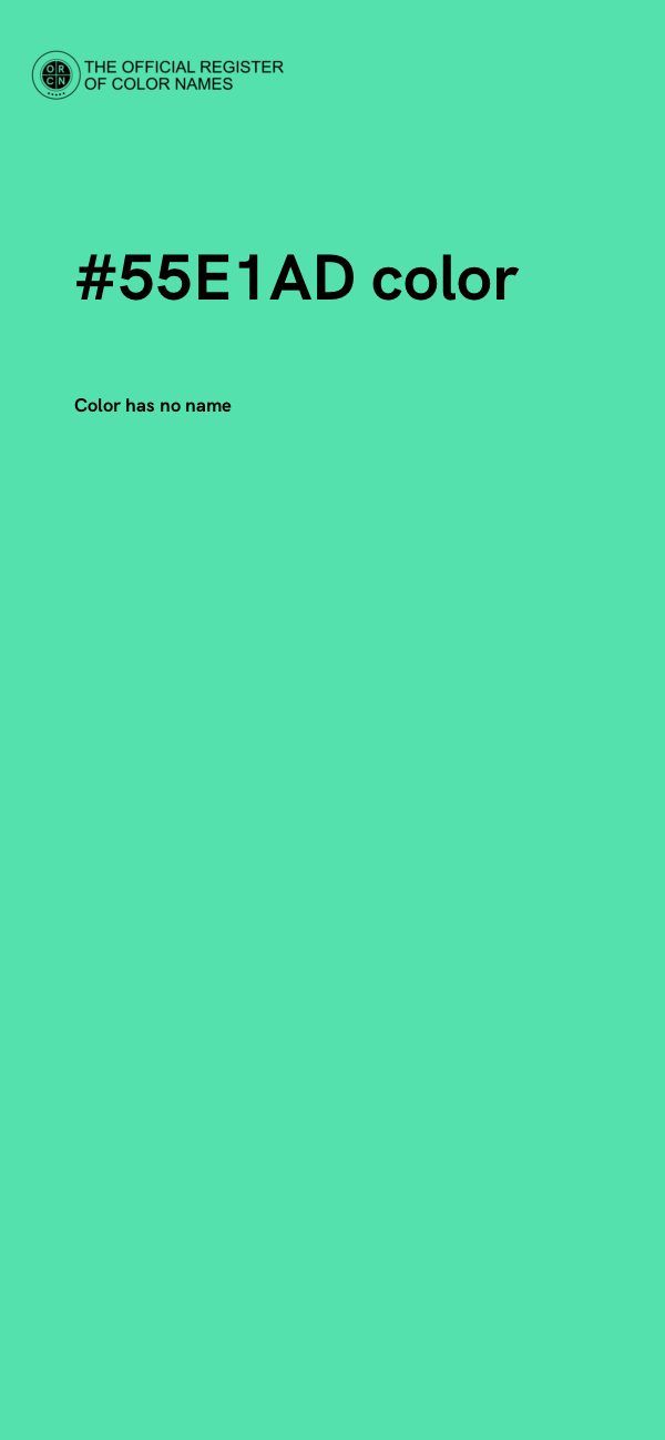 #55E1AD color image