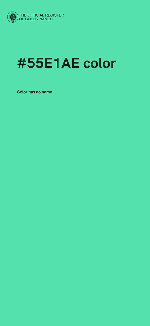 #55E1AE color image