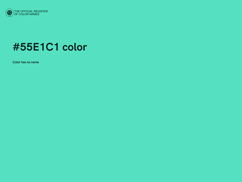 #55E1C1 color image