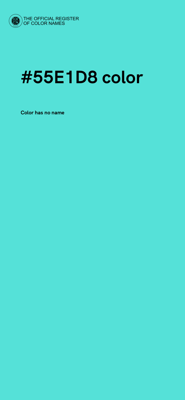 #55E1D8 color image
