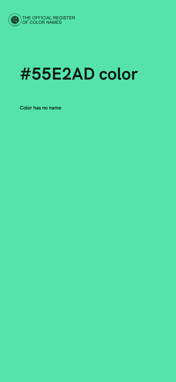 #55E2AD color image
