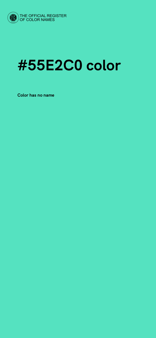 #55E2C0 color image