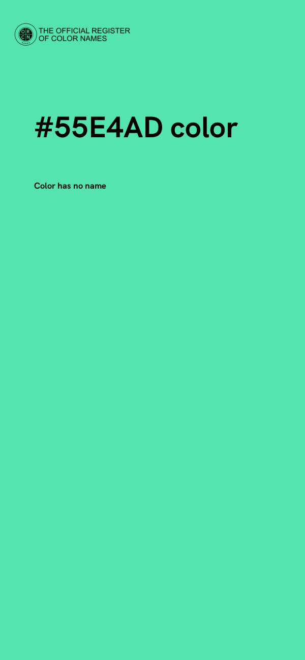 #55E4AD color image
