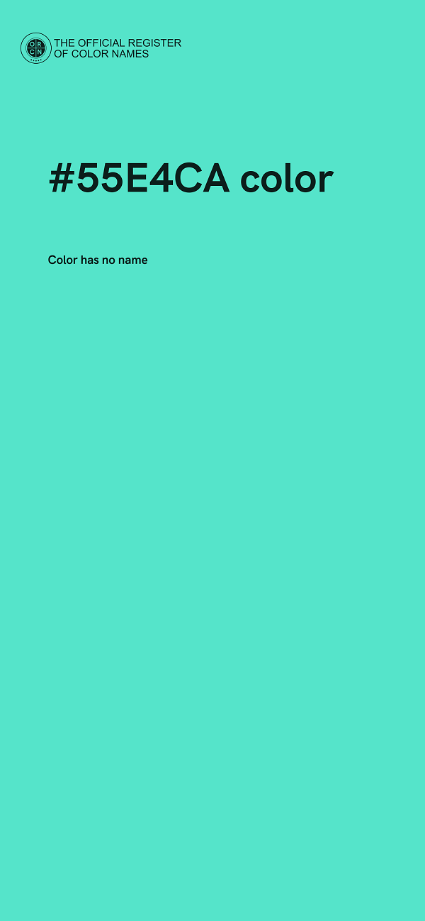 #55E4CA color image
