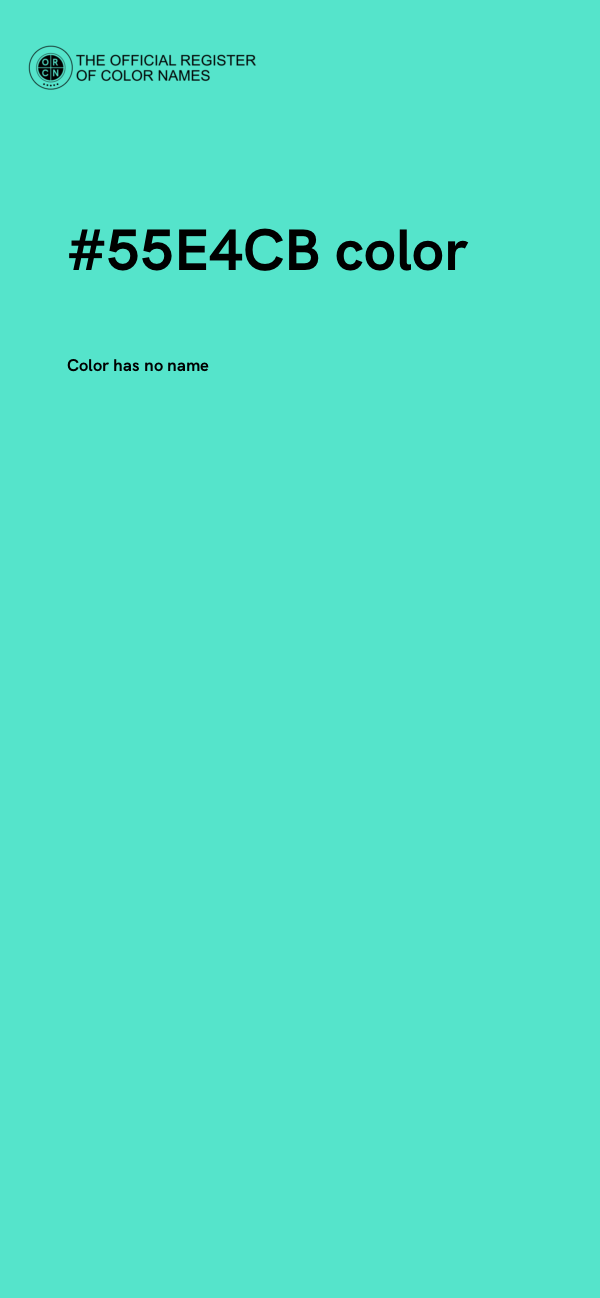 #55E4CB color image