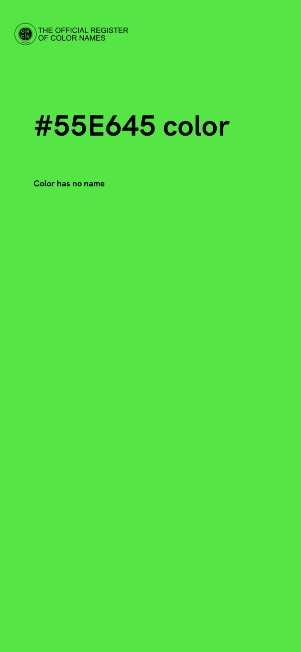#55E645 color image