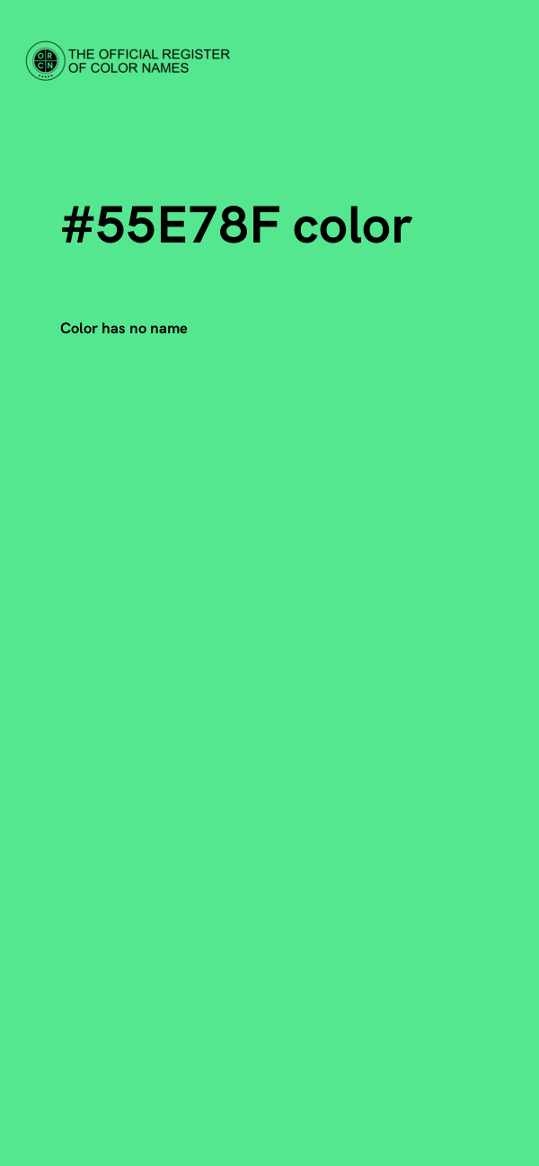 #55E78F color image