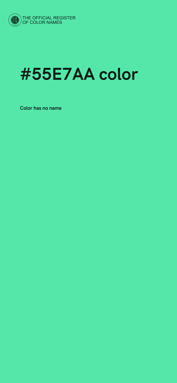 #55E7AA color image