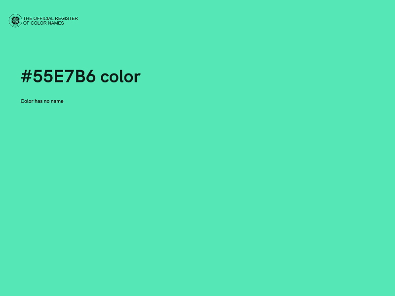 #55E7B6 color image