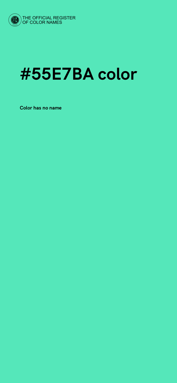 #55E7BA color image