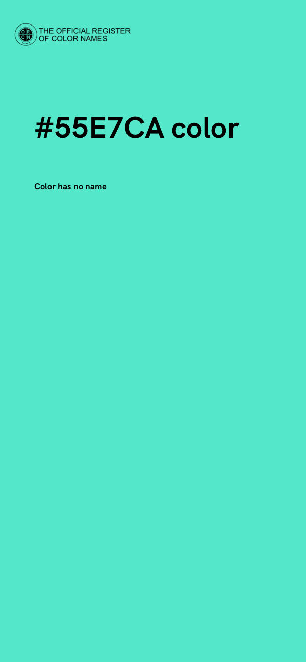 #55E7CA color image
