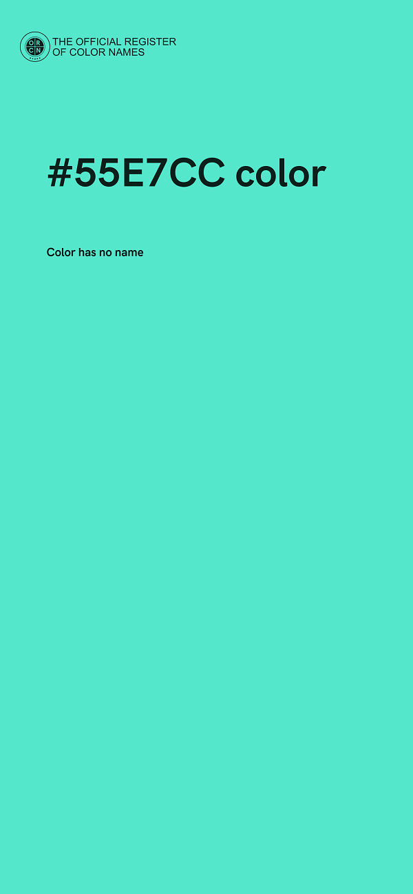 #55E7CC color image