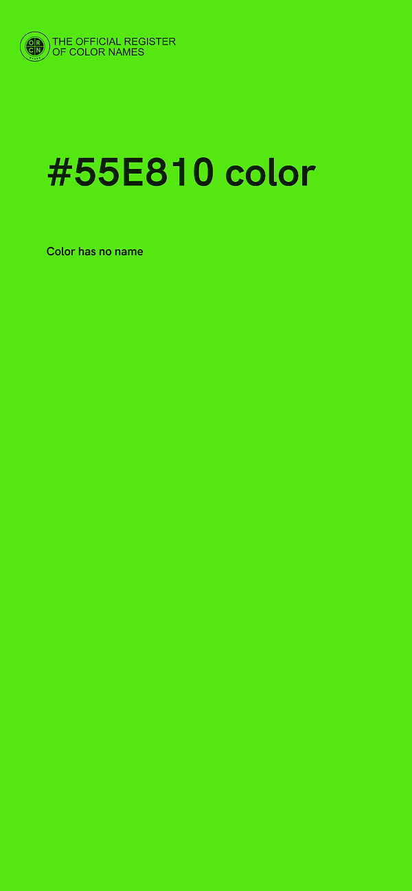 #55E810 color image