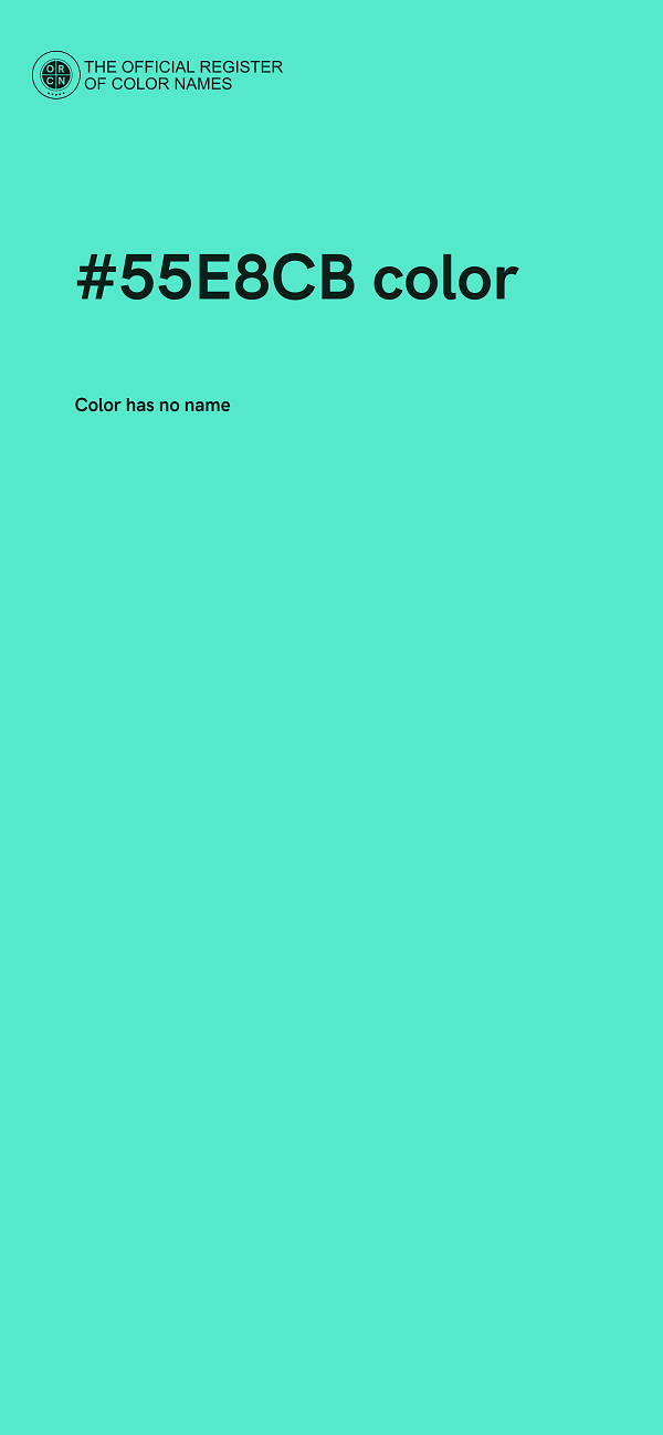 #55E8CB color image