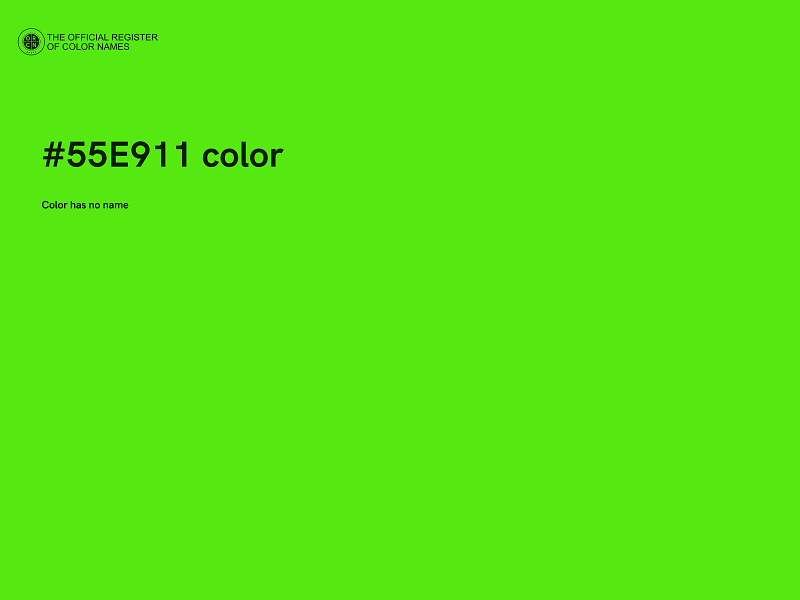 #55E911 color image