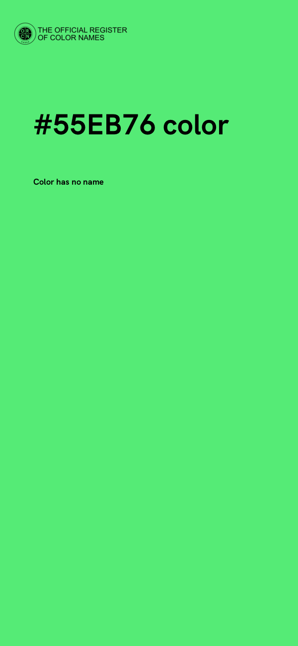 #55EB76 color image