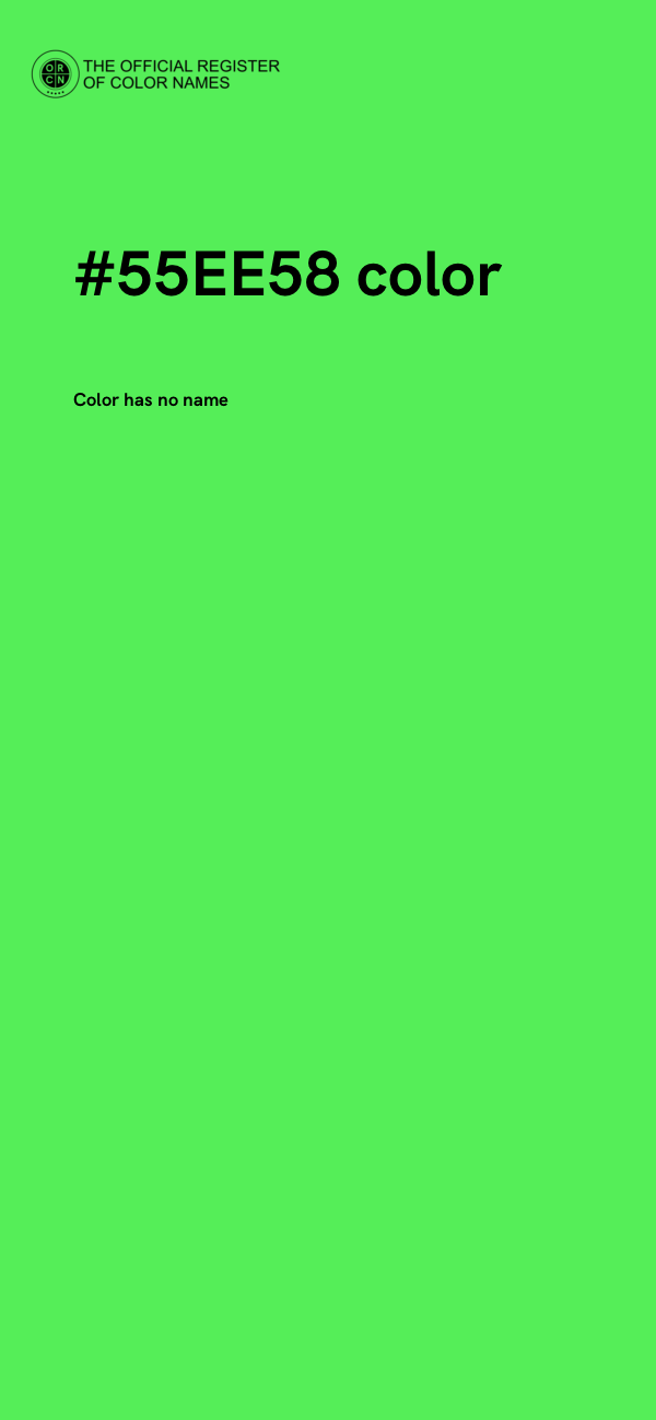 #55EE58 color image
