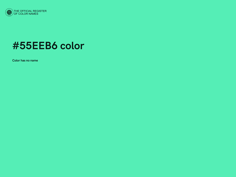 #55EEB6 color image