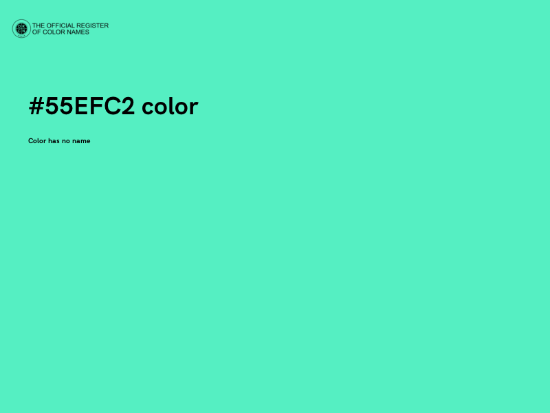#55EFC2 color image