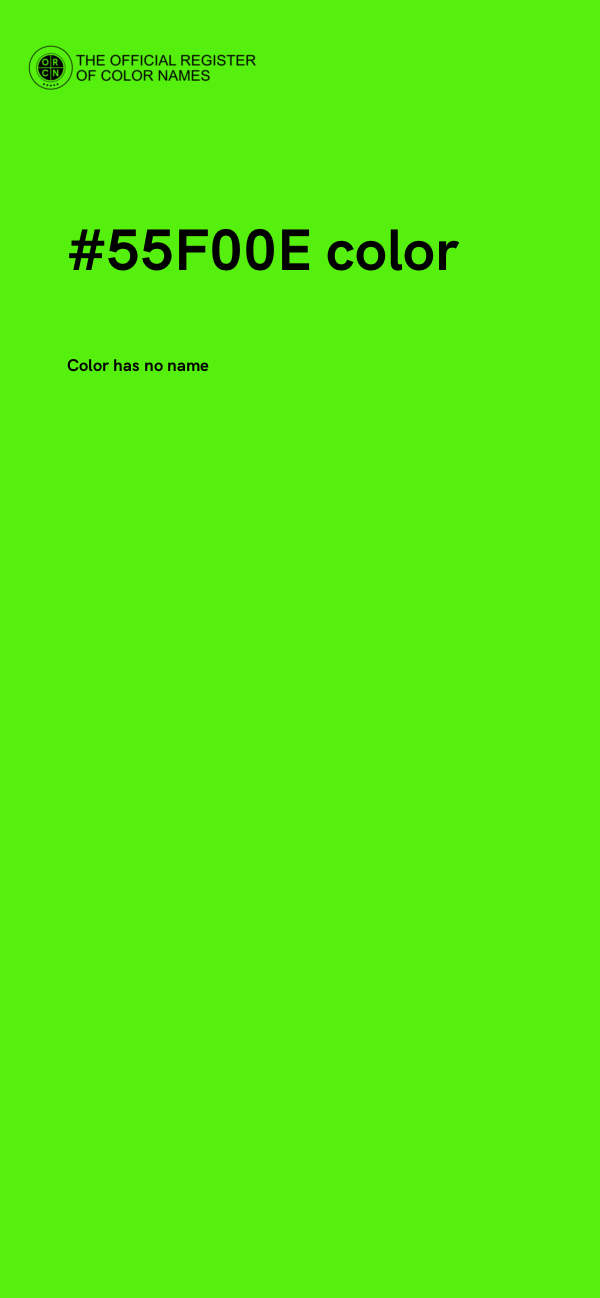 #55F00E color image