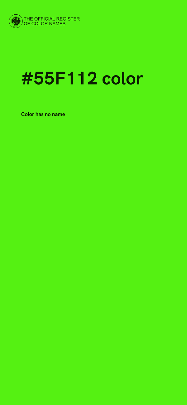 #55F112 color image