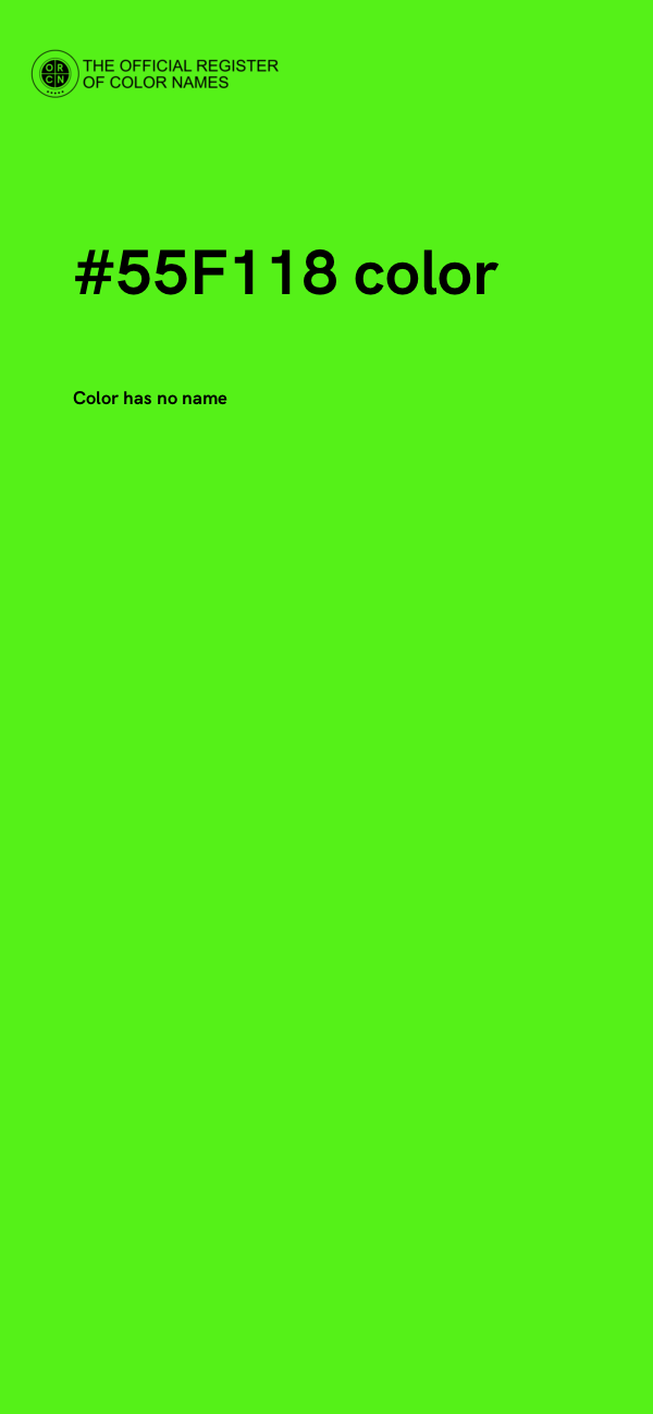 #55F118 color image