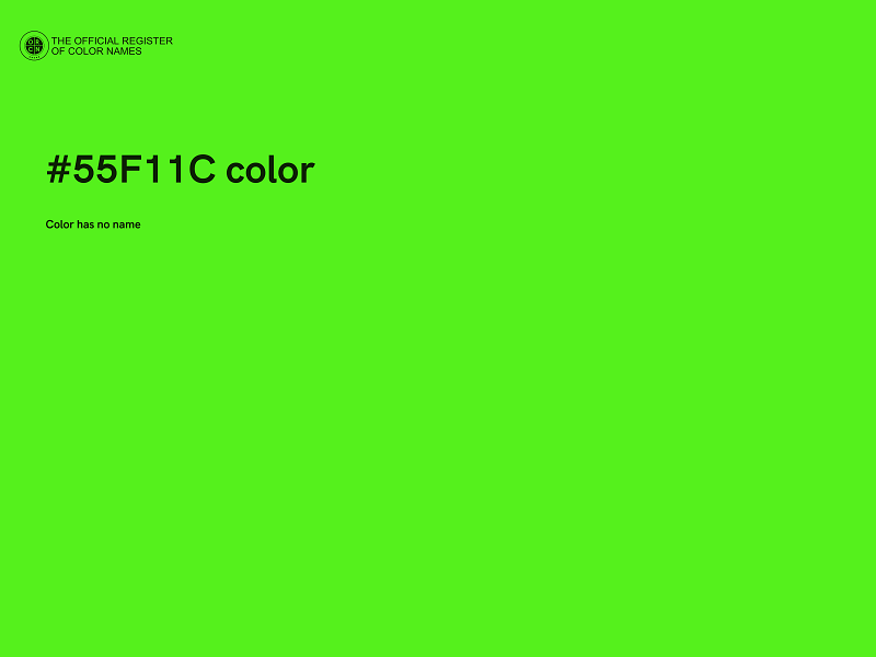 #55F11C color image