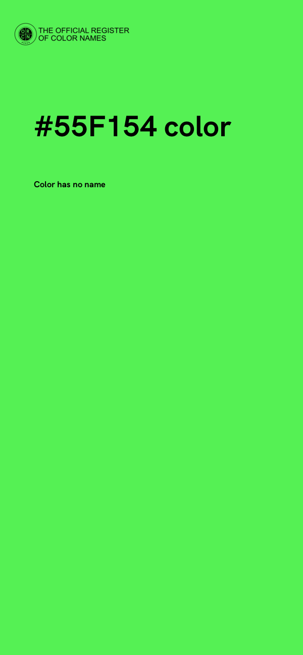 #55F154 color image