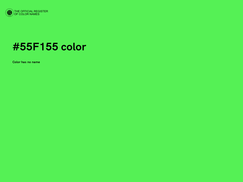 #55F155 color image