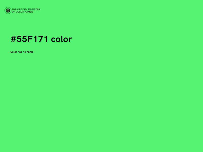 #55F171 color image