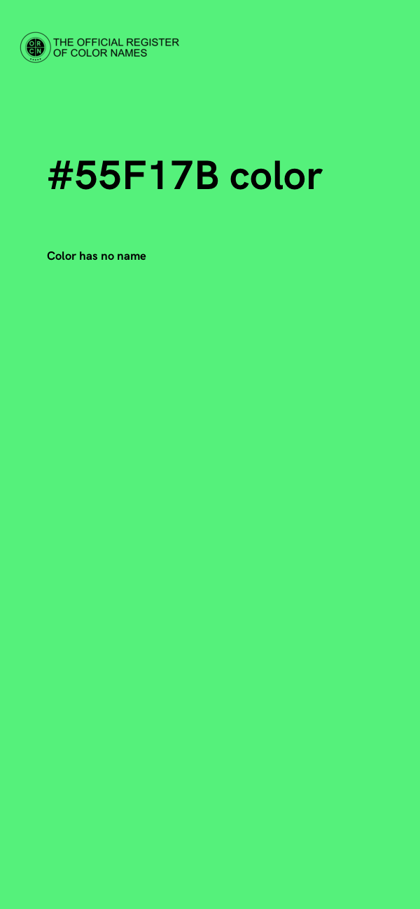 #55F17B color image
