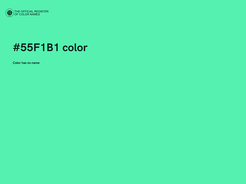 #55F1B1 color image