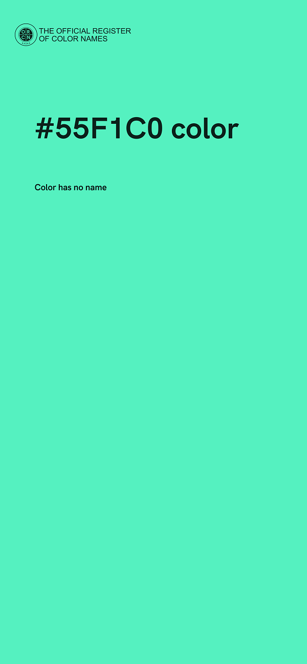 #55F1C0 color image