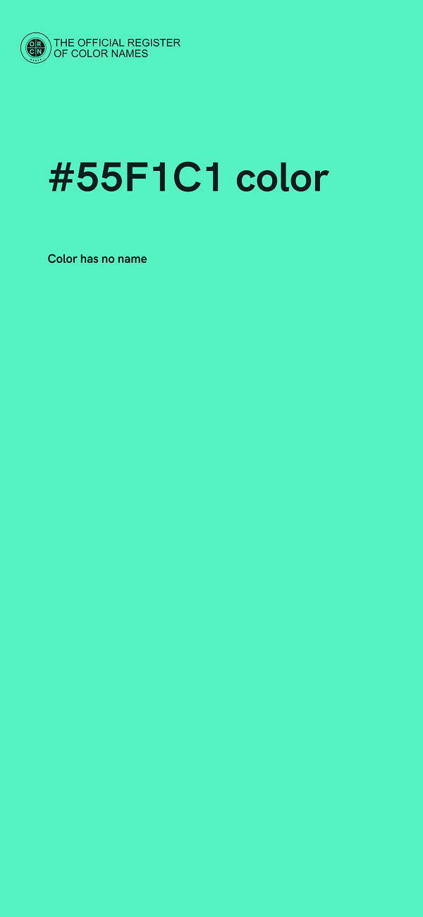 #55F1C1 color image