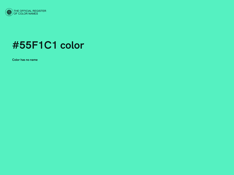#55F1C1 color image