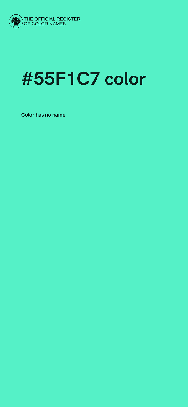 #55F1C7 color image