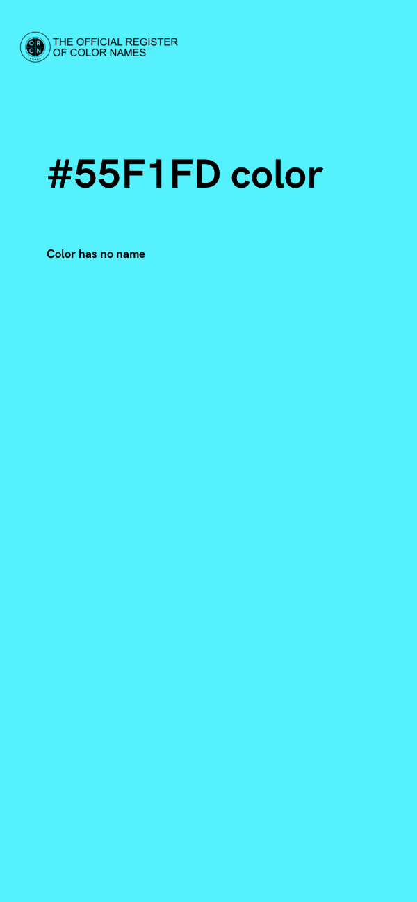 #55F1FD color image