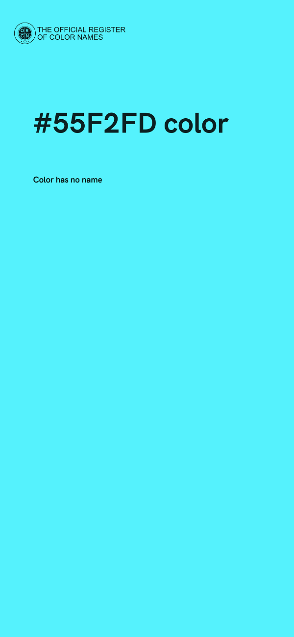 #55F2FD color image